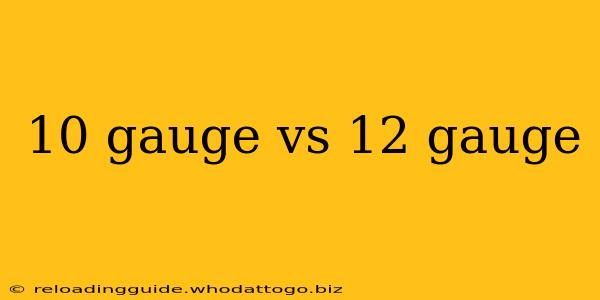 10 gauge vs 12 gauge