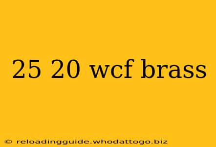 25 20 wcf brass