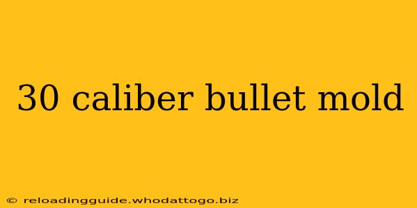 30 caliber bullet mold