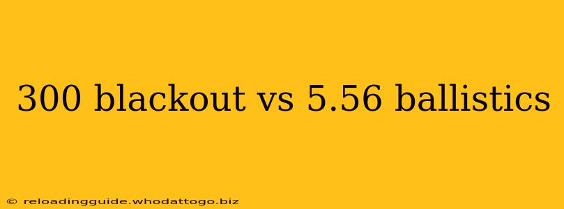 300 blackout vs 5.56 ballistics