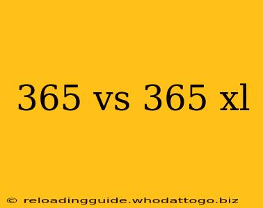 365 vs 365 xl