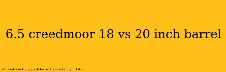 6.5 creedmoor 18 vs 20 inch barrel