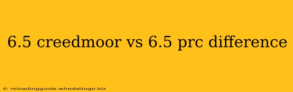 6.5 creedmoor vs 6.5 prc difference