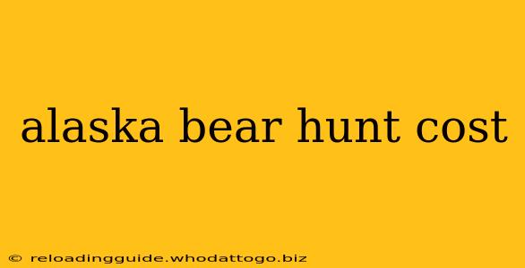 alaska bear hunt cost