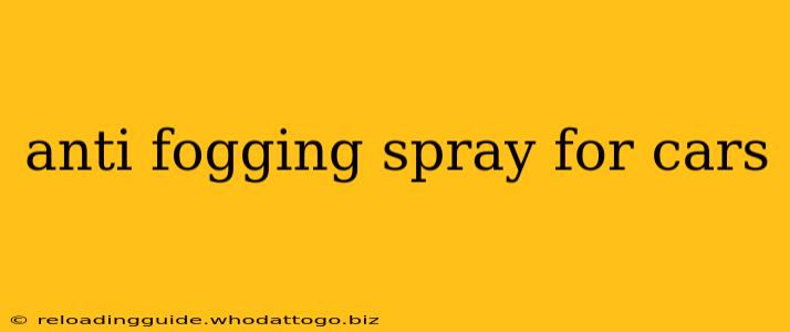 anti fogging spray for cars