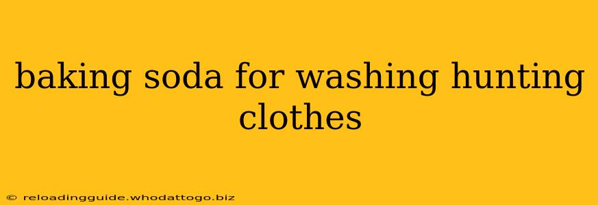 baking soda for washing hunting clothes