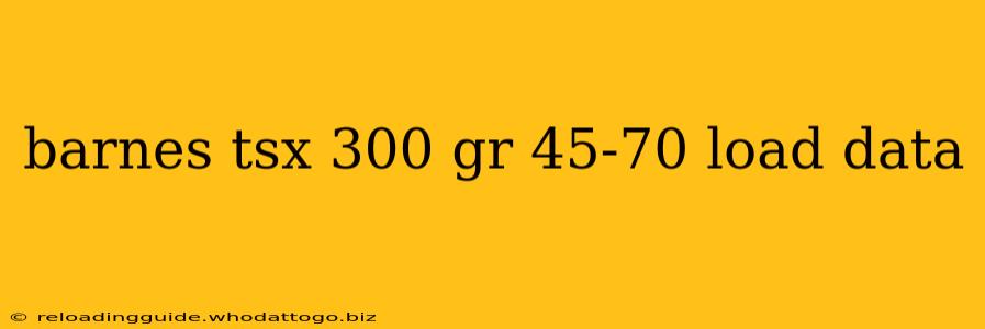 barnes tsx 300 gr 45-70 load data