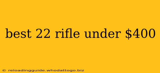 best 22 rifle under $400