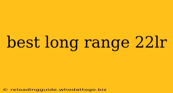 best long range 22lr