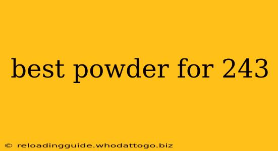 best powder for 243