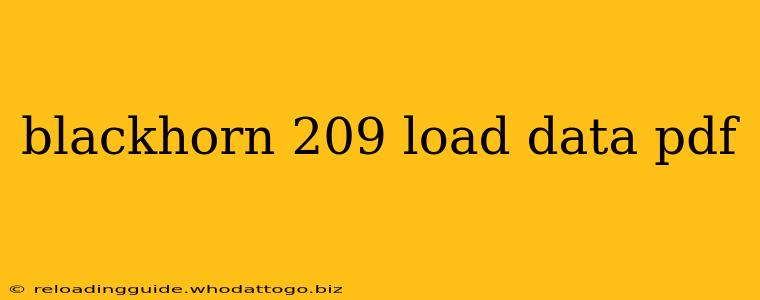 blackhorn 209 load data pdf