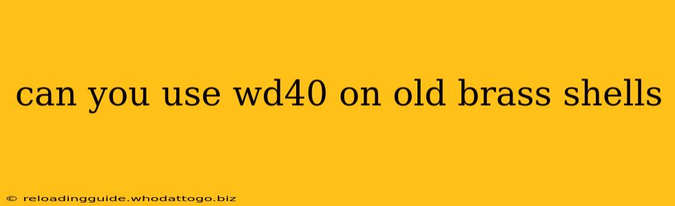 can you use wd40 on old brass shells