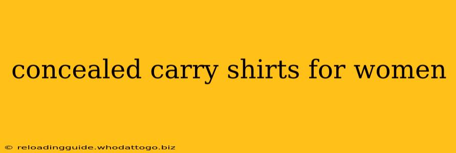 concealed carry shirts for women