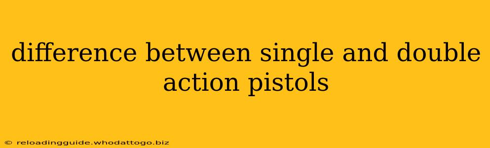 difference between single and double action pistols