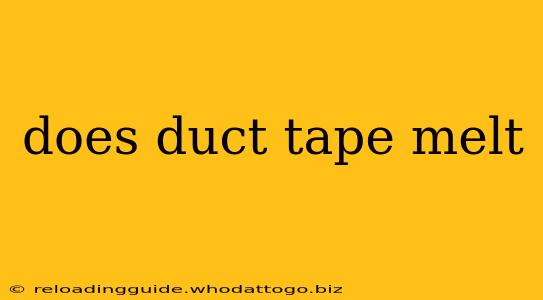 does duct tape melt