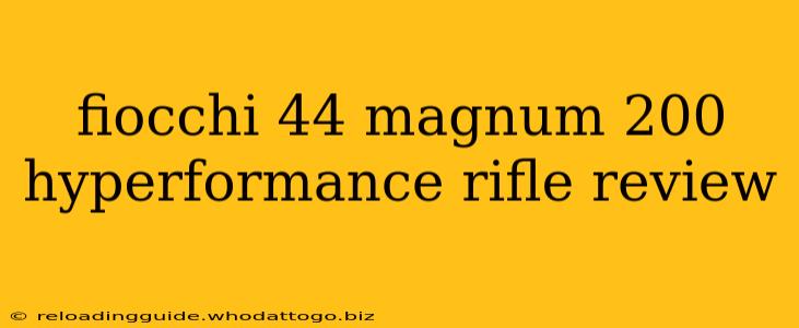 fiocchi 44 magnum 200 hyperformance rifle review