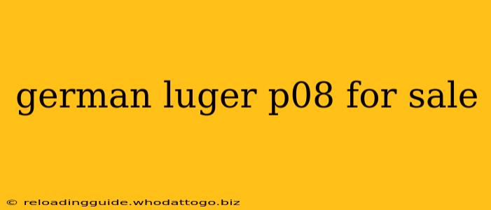 german luger p08 for sale