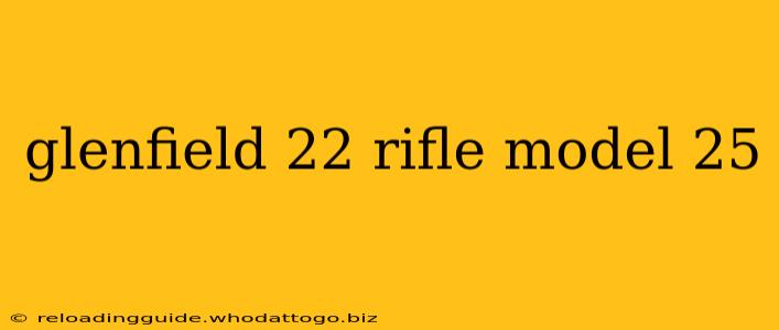 glenfield 22 rifle model 25