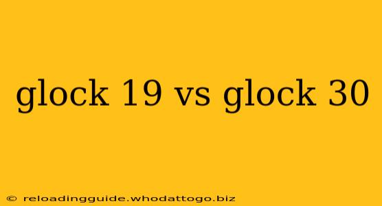 glock 19 vs glock 30