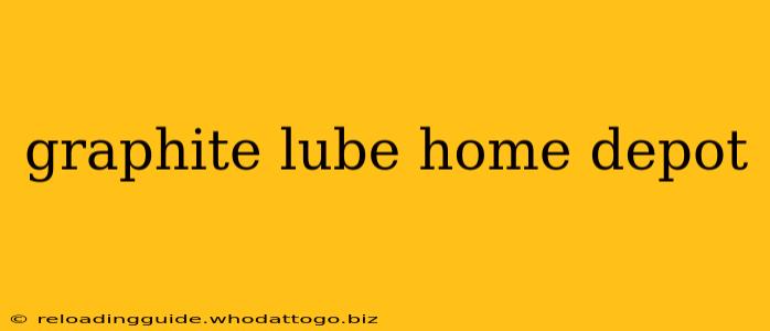 graphite lube home depot