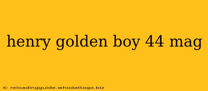 henry golden boy 44 mag