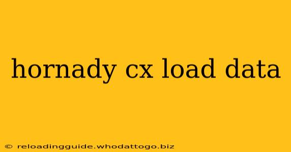 hornady cx load data