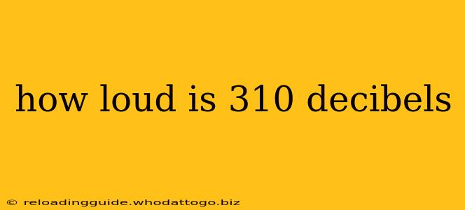 how loud is 310 decibels