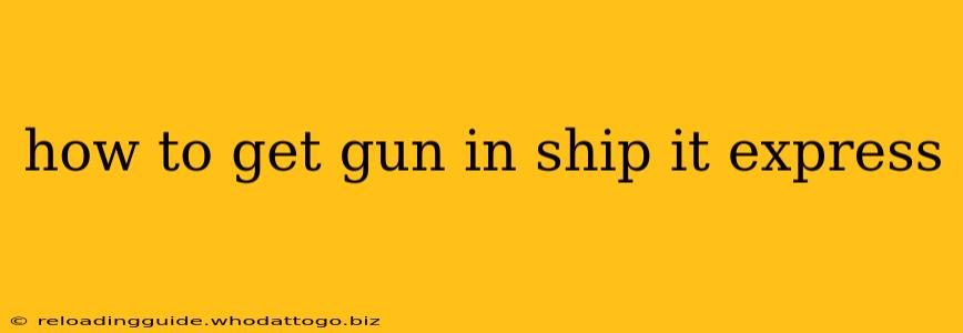 how to get gun in ship it express