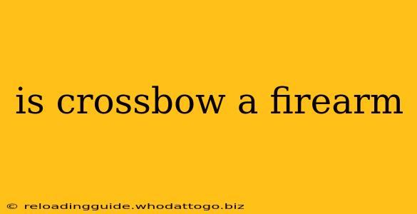 is crossbow a firearm