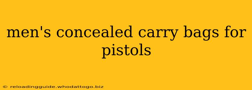 men's concealed carry bags for pistols