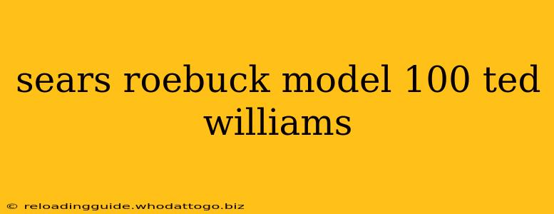 sears roebuck model 100 ted williams