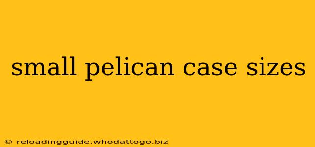 small pelican case sizes