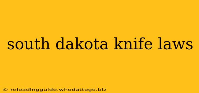 south dakota knife laws