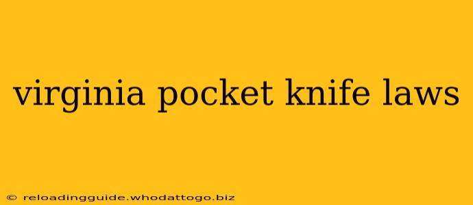 virginia pocket knife laws