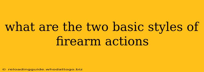 what are the two basic styles of firearm actions