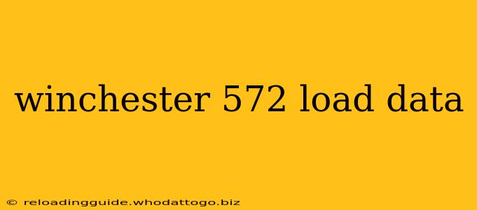 winchester 572 load data